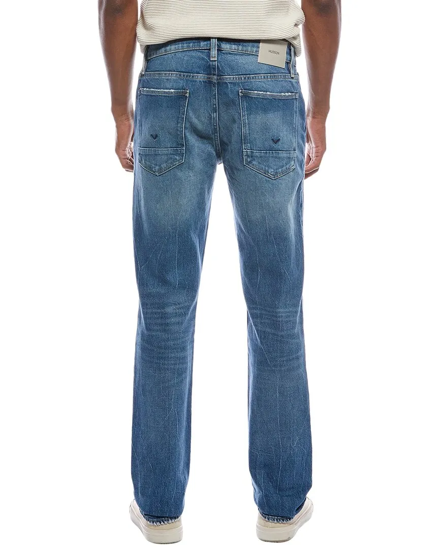 HUDSON Jeans Blake Blauer Horizont Schlanke Gerade Jeans