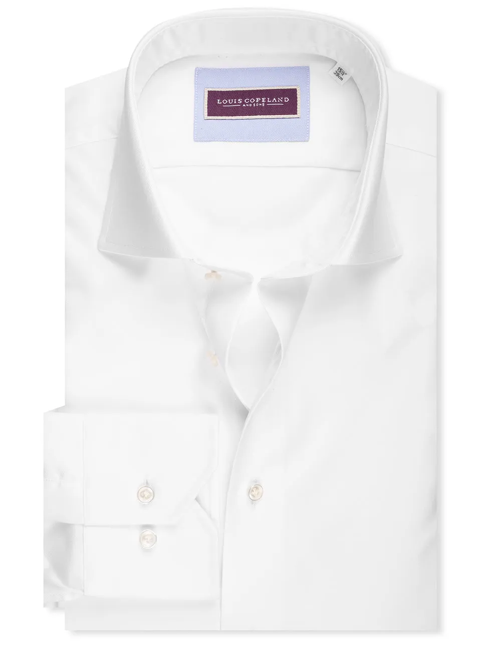 Journey Super Slim Fit Einfachbund-Hemd Weiß