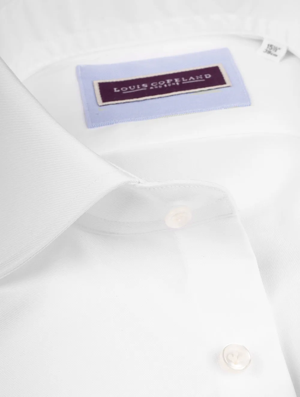 Journey Super Slim Fit Einfachbund-Hemd Weiß