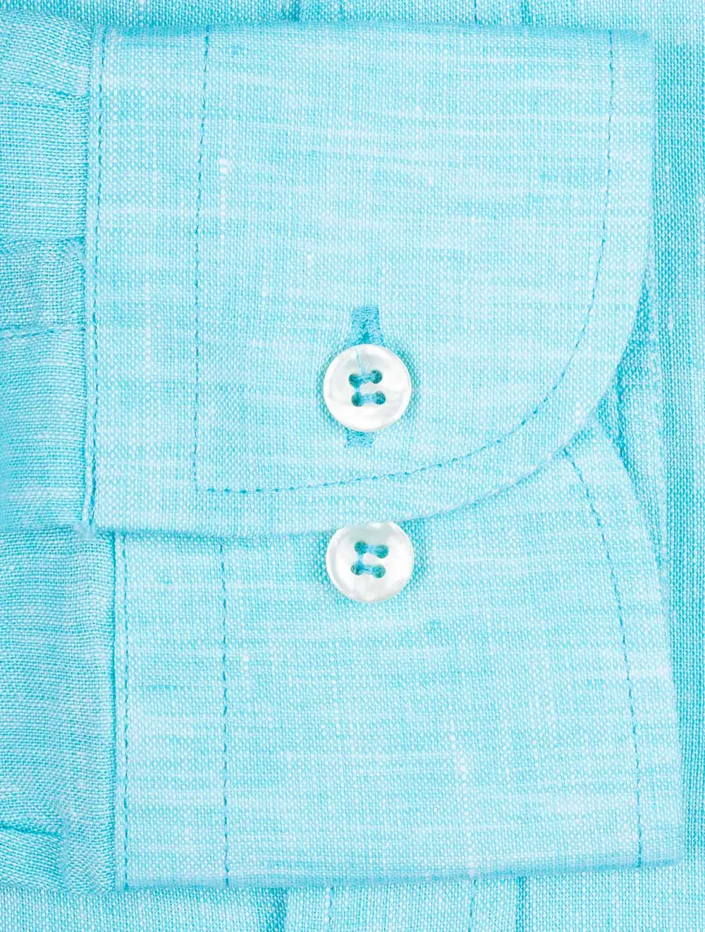 Leinenhemd Aqua
