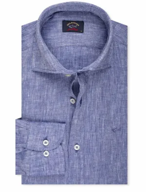 Leinenhemd Marineblau