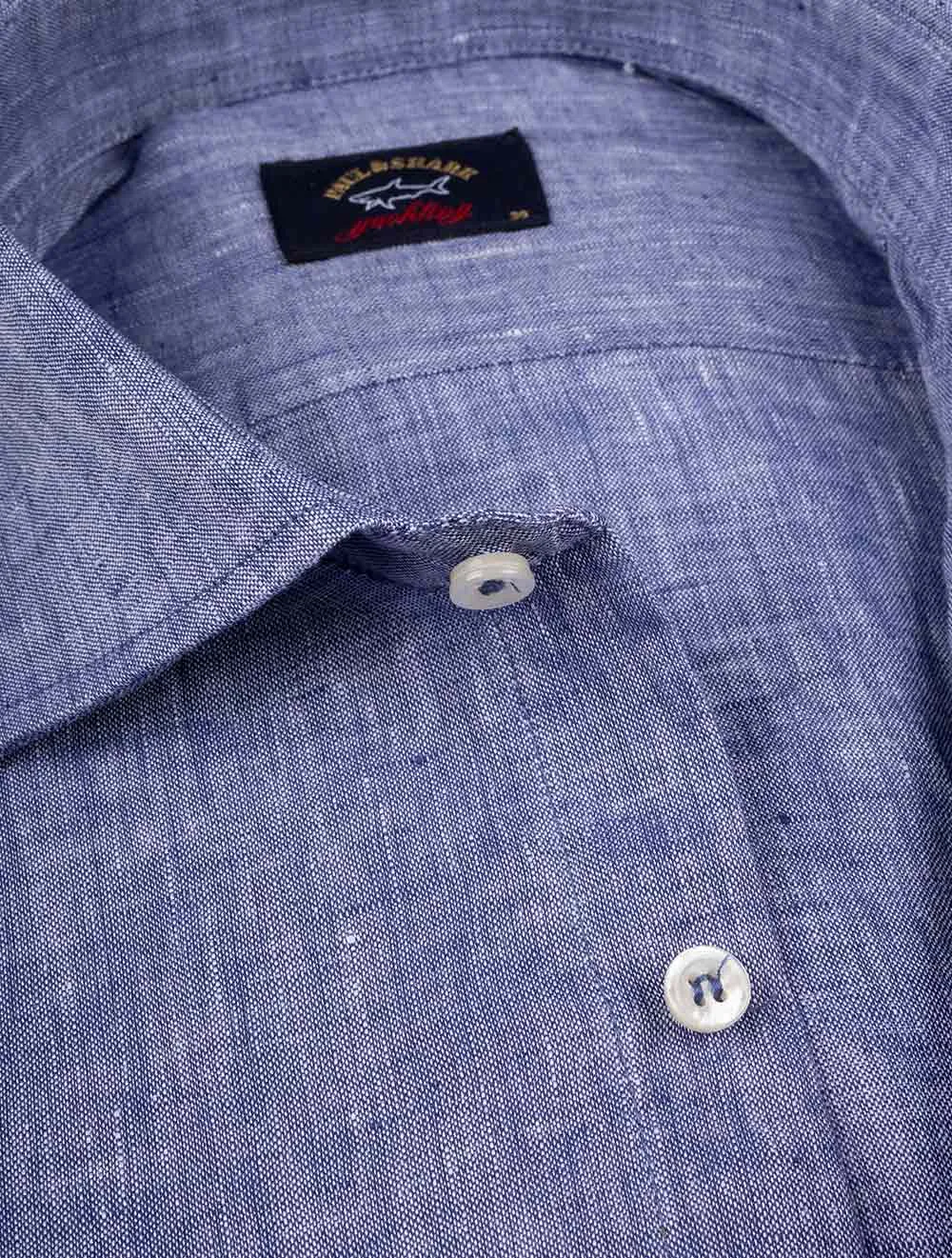 Leinenhemd Marineblau