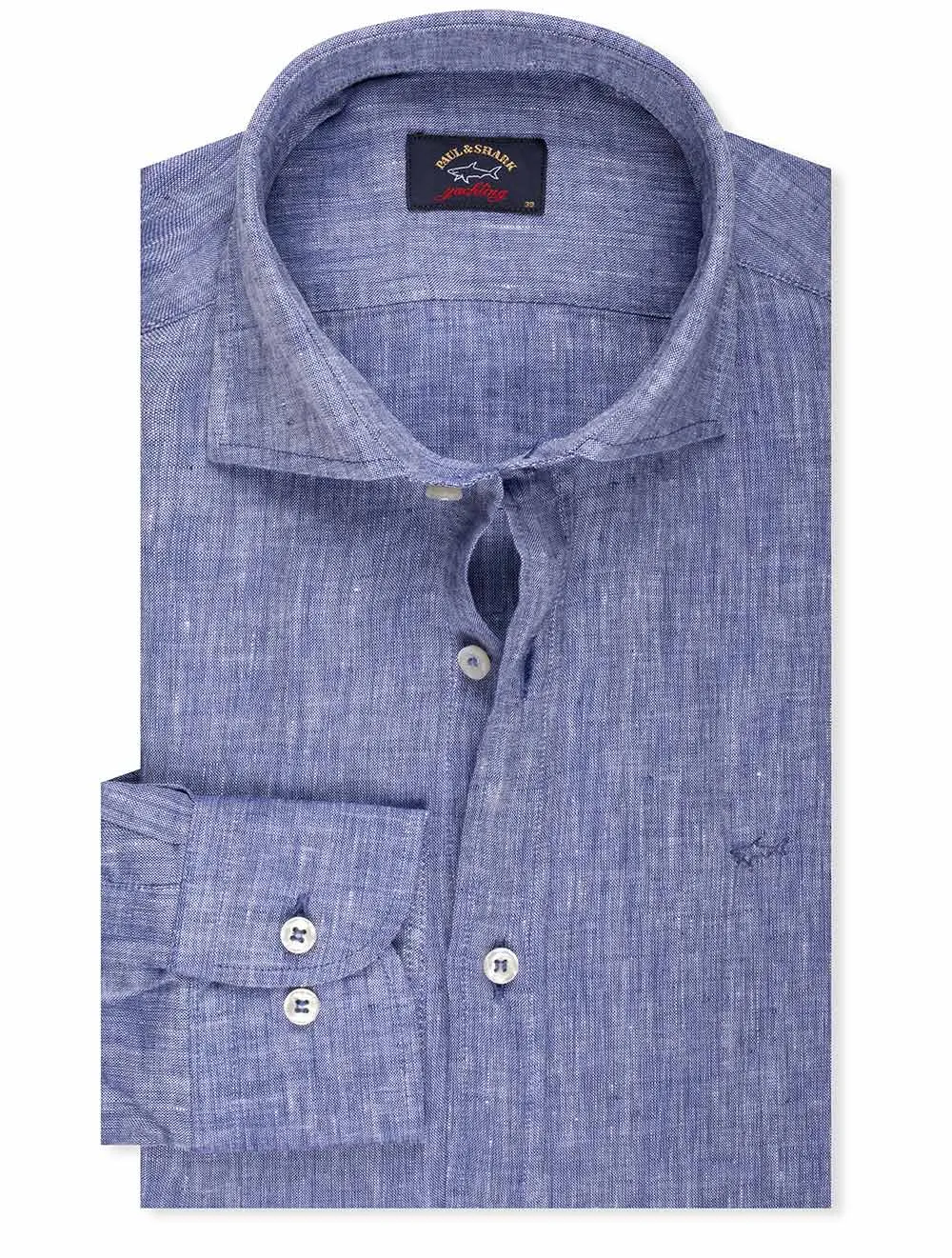 Leinenhemd Marineblau