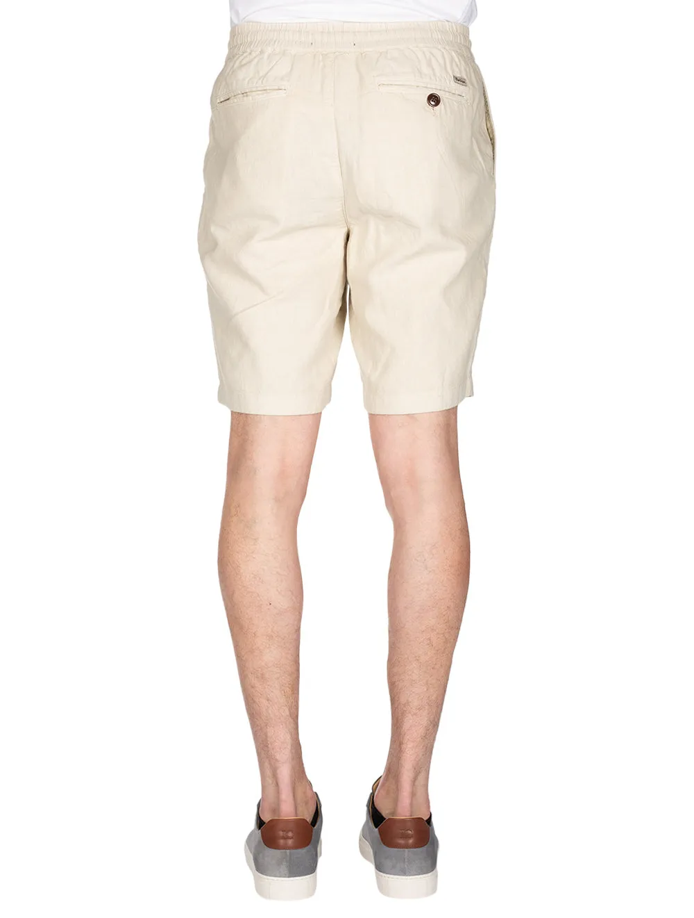 Leinen Shorts Stein