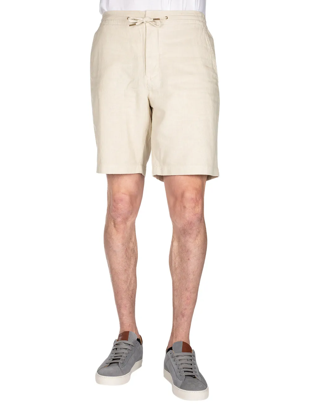 Leinen Shorts Stein