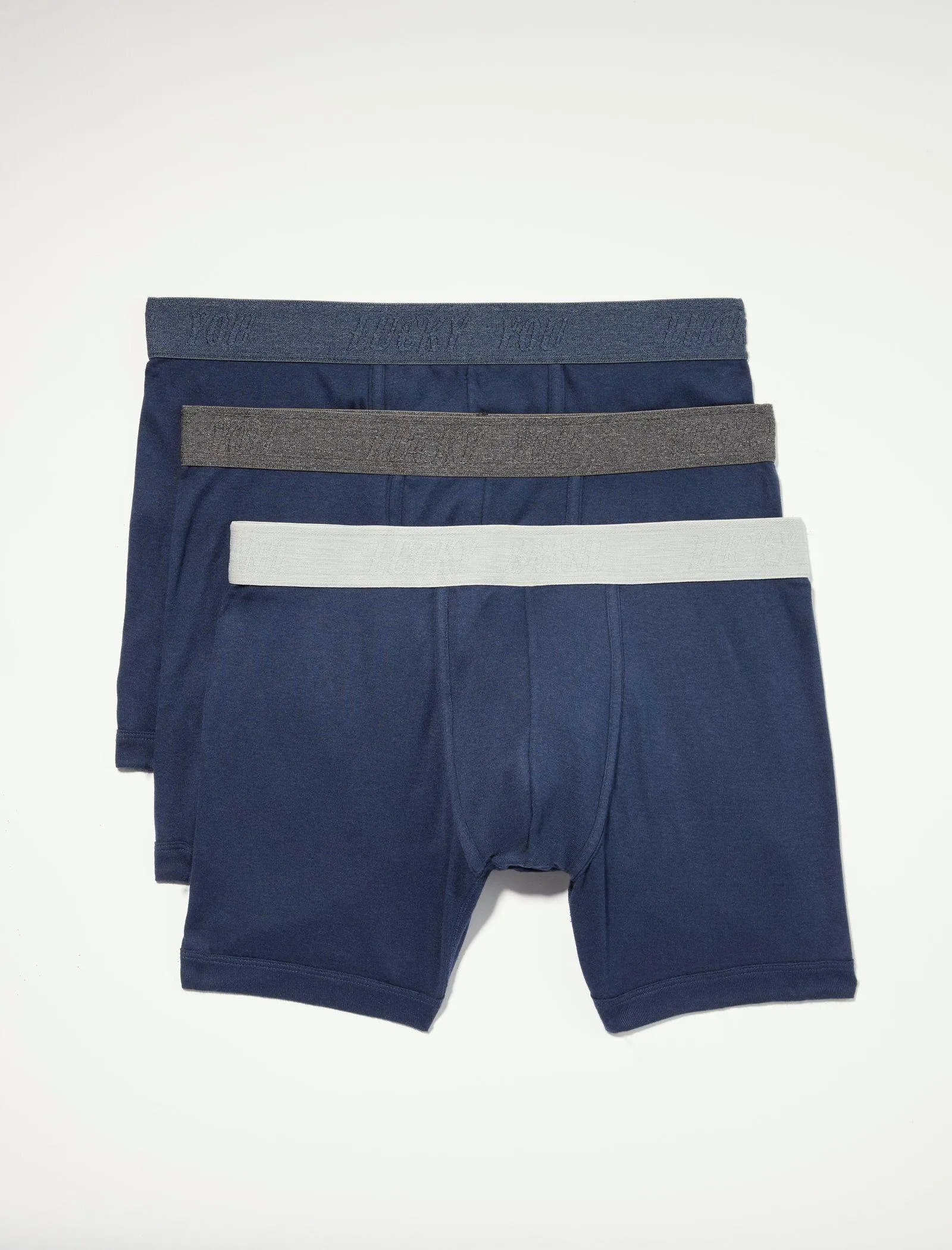 Lucky Brand 3er-Pack Baumwoll-Modal-Boxershorts Mittel Hellblau Lucky Brand