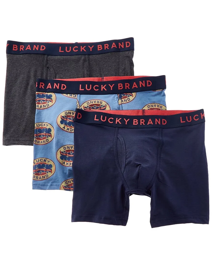 Lucky Brand 3er-Pack Stretch-Boxerslip