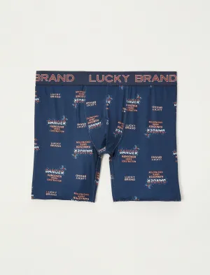 Lucky Brand Feiertags-Boxershorts mit Druck - Geschenk Helles Blau Lucky Brand