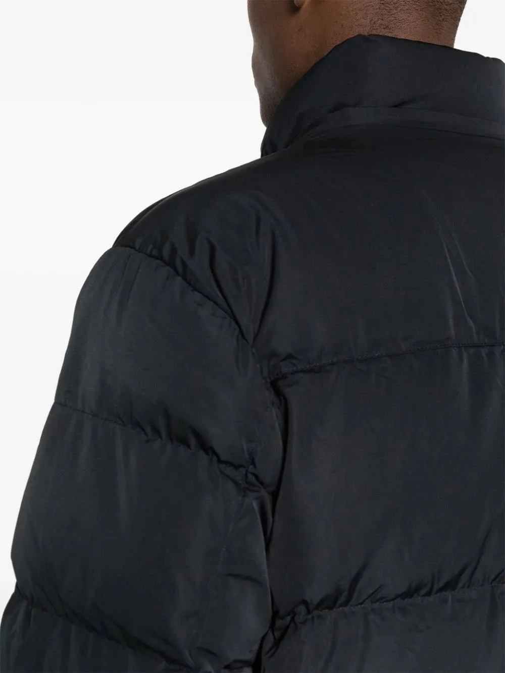 MAISON KITSUNE - Herren Nylon W Tonal Fuchs-Kopf-Patch Kapuzen-Pufferjacke Kleidung_maison-kitsune