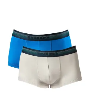 Herren 2er-Pack Brasilianische Trunk Unterwäsche in Ruhigem Grau/Skydiver