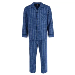 Herren Schlafanzug-Set aus Baumwolle mit langen Ärmeln für große und kräftige Männer