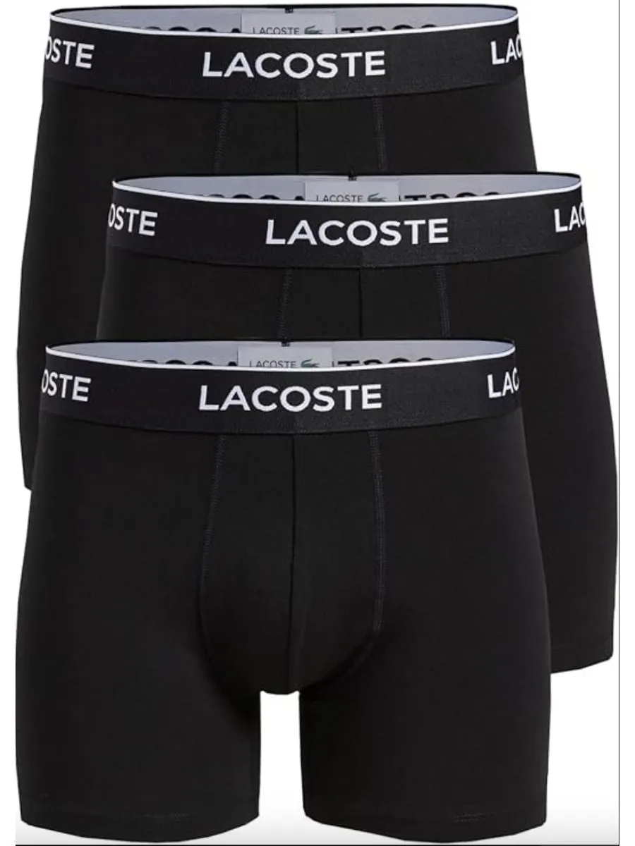 Herren Casual Klassische 3er Pack Baumwoll-Stretch Boxershorts in Schwarz