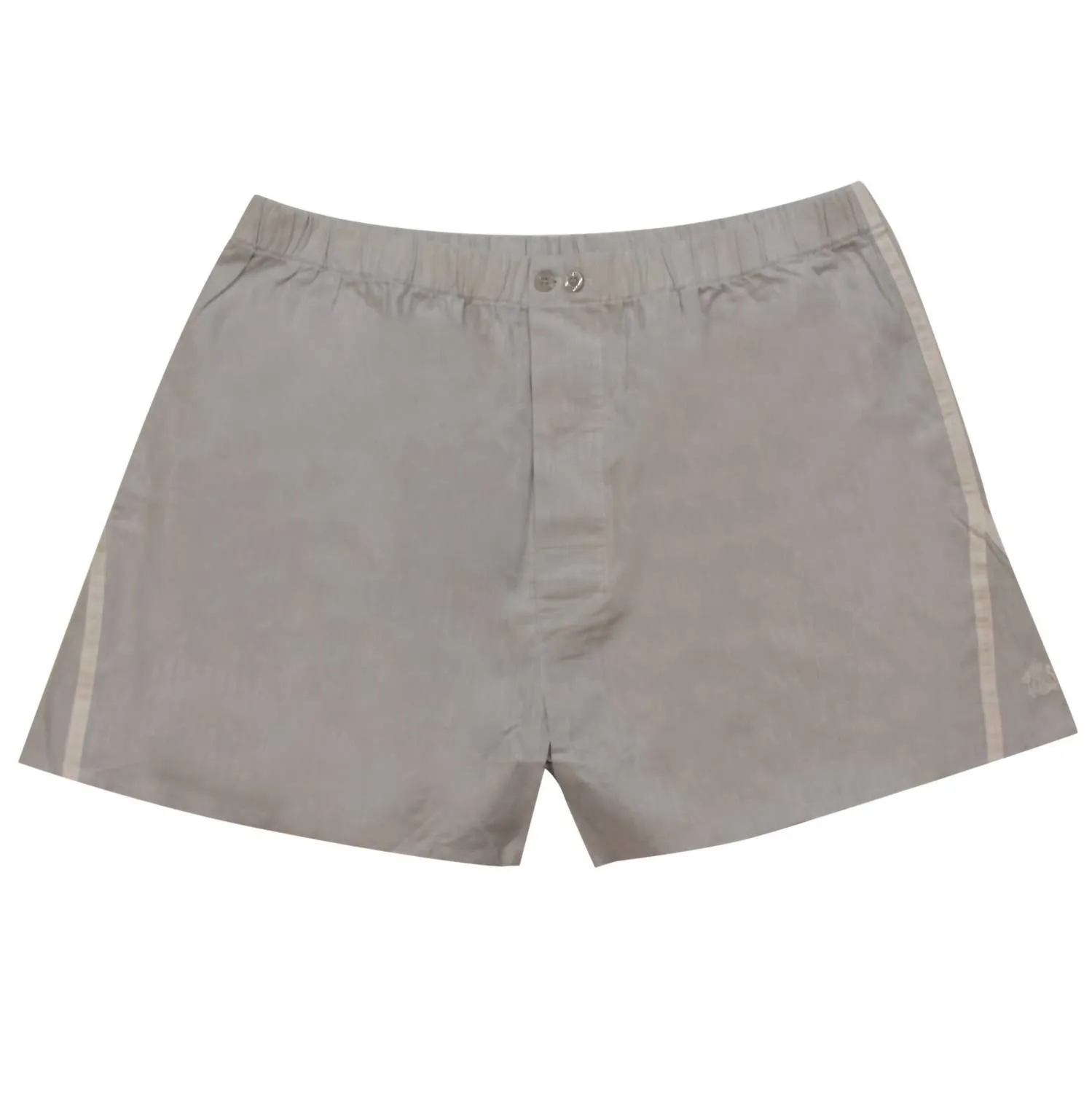 Herren Chambray Baumwoll Boxershorts in Grau