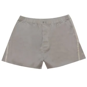 Herren Chambray Baumwoll Boxershorts in Grau