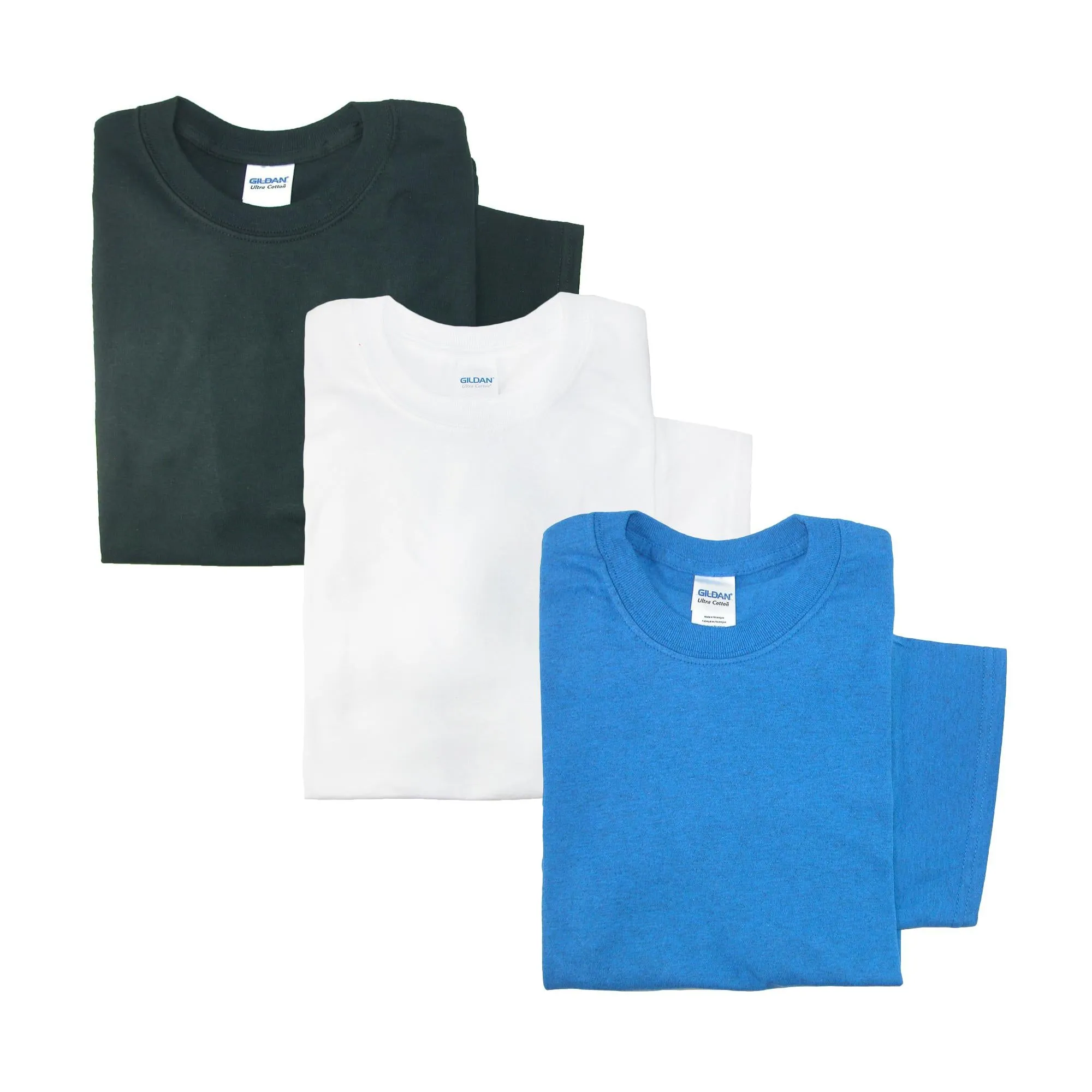 Herren-Baumwoll-T-Shirt mit Rundhalsausschnitt (3er Pack)