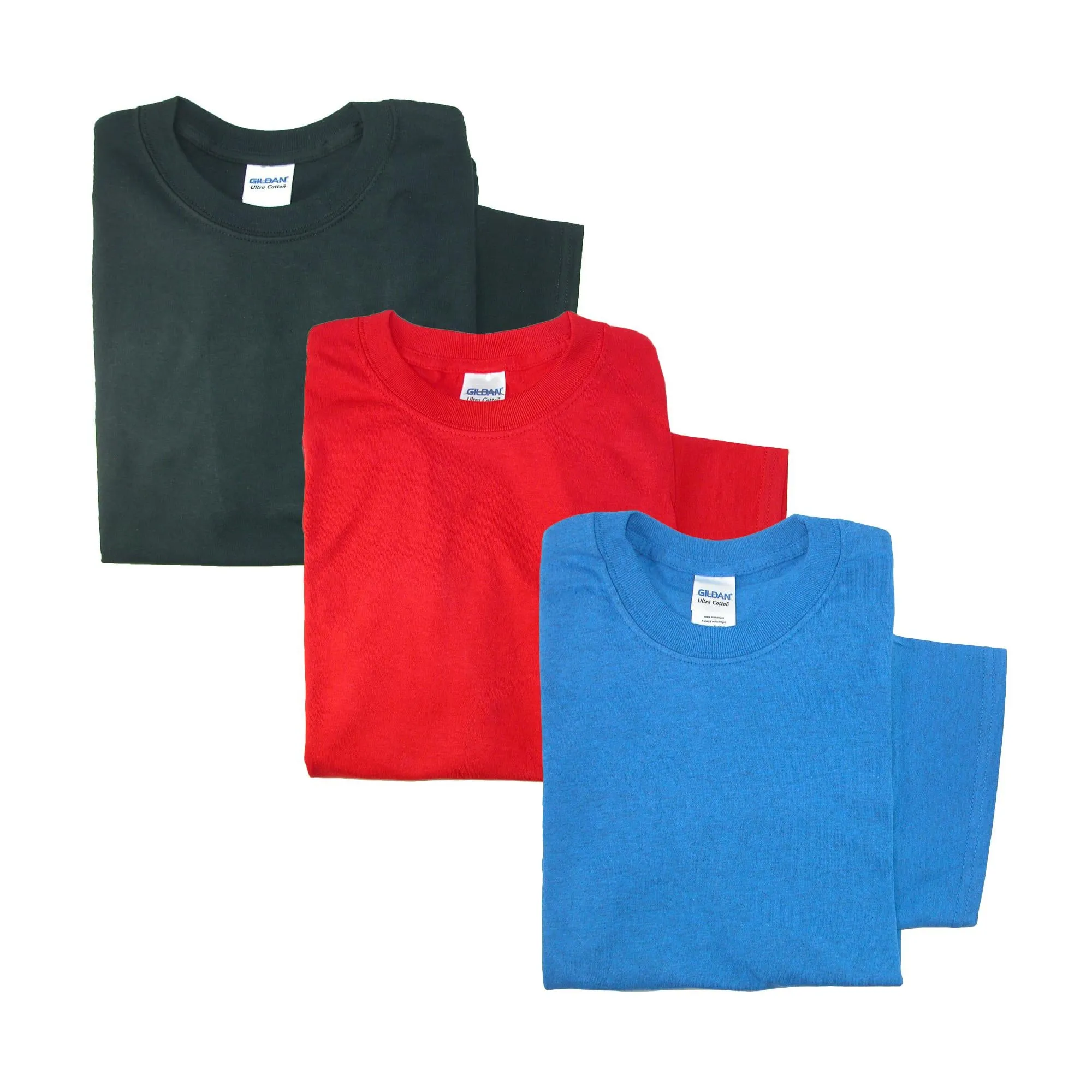 Herren-Baumwoll-T-Shirt mit Rundhalsausschnitt (3er Pack)