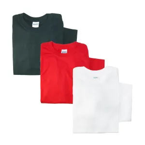 Herren-Baumwoll-T-Shirt mit Rundhalsausschnitt (3er Pack)