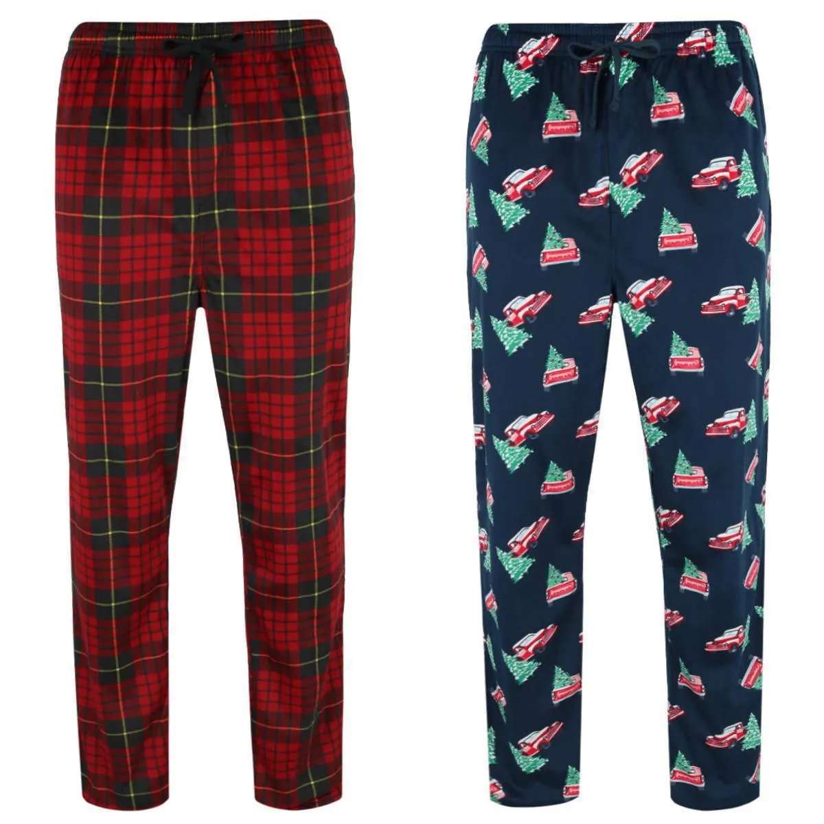 Herren Flanell Urlaubspyjama-Hose (2er Pack)