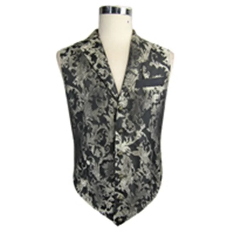 Herren-Gothic-Brocade-Weste