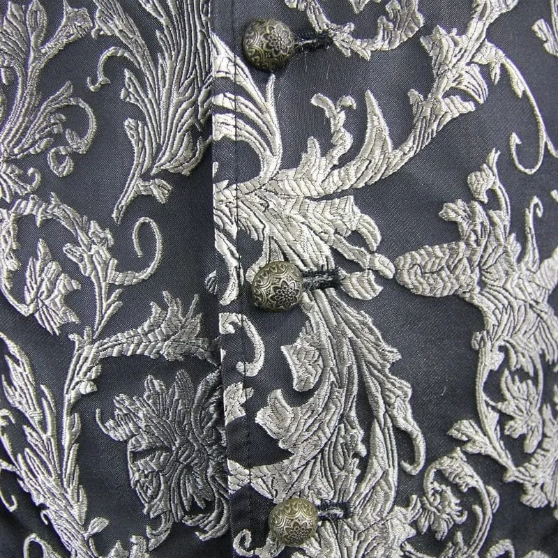 Herren-Gothic-Brocade-Weste