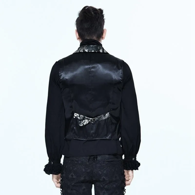 Herren-Gothic-Brocade-Weste