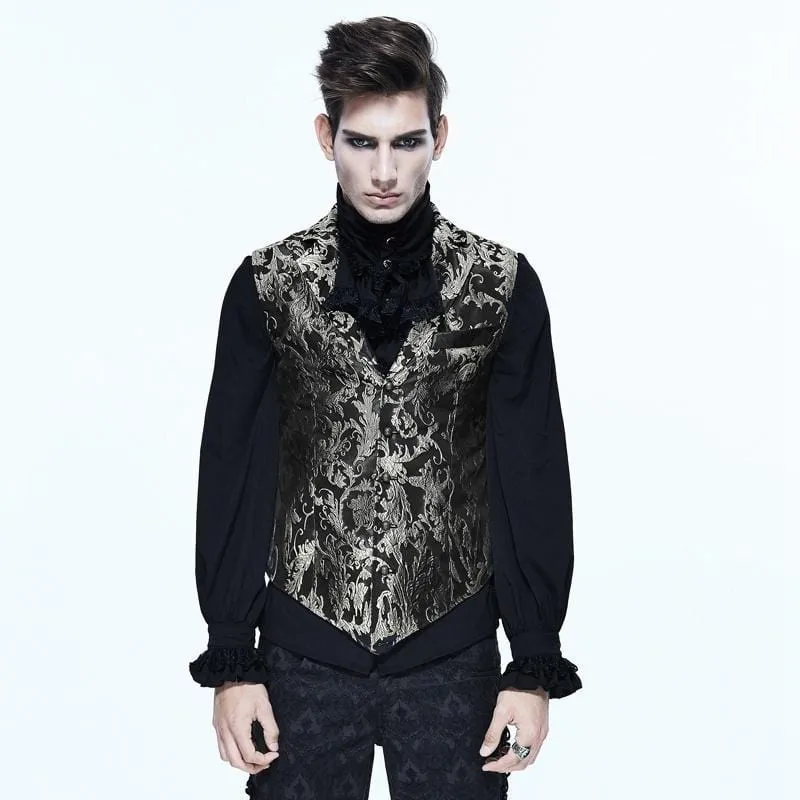 Herren-Gothic-Brocade-Weste