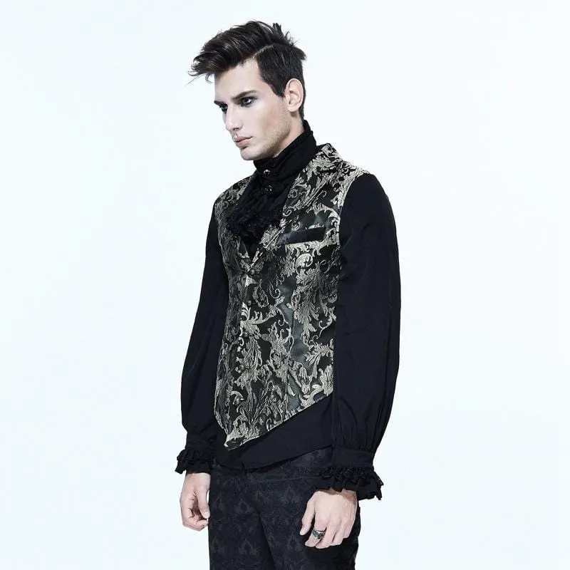Herren-Gothic-Brocade-Weste