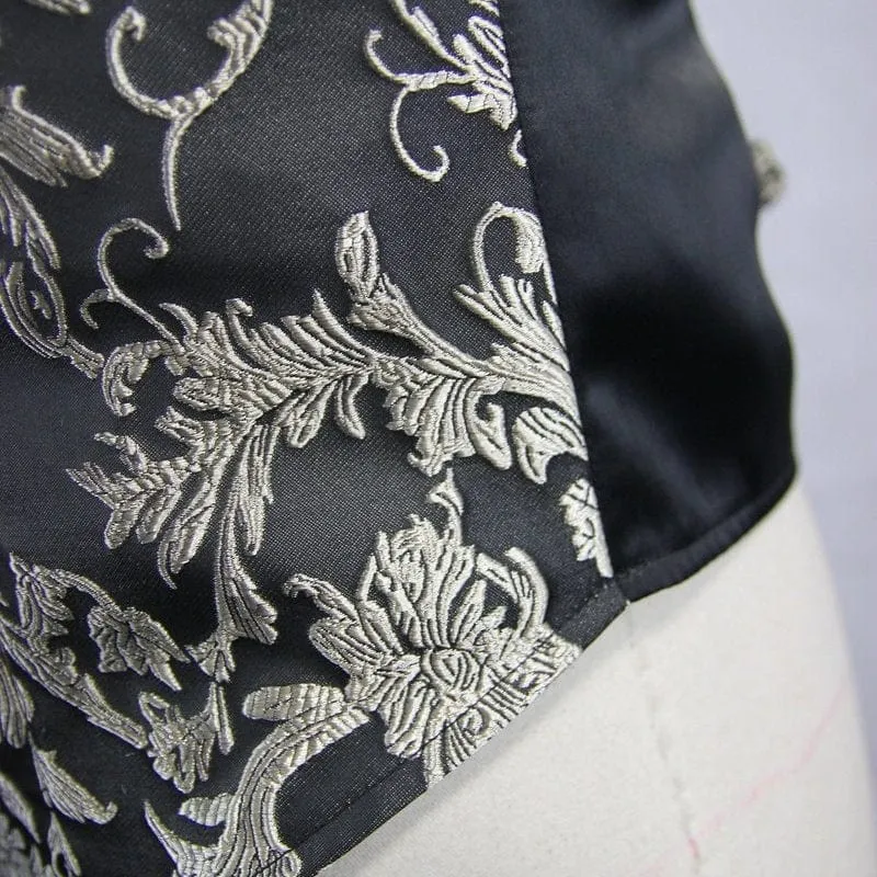 Herren-Gothic-Brocade-Weste