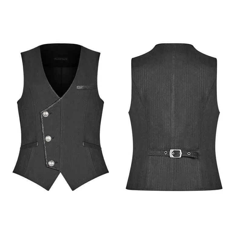 Herren-Gothic-Nadelstreifen-Weste