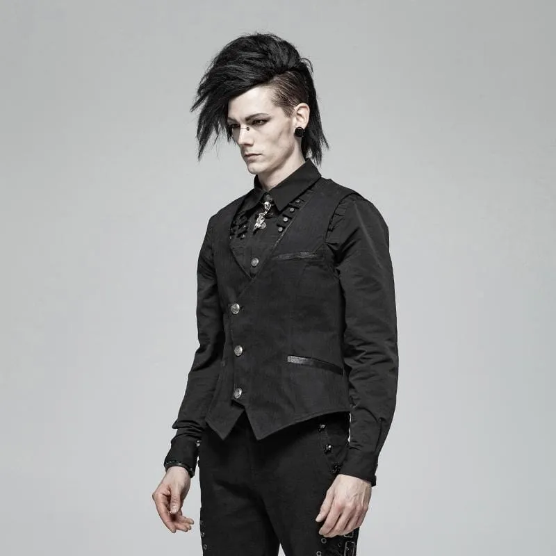 Herren-Gothic-Nadelstreifen-Weste