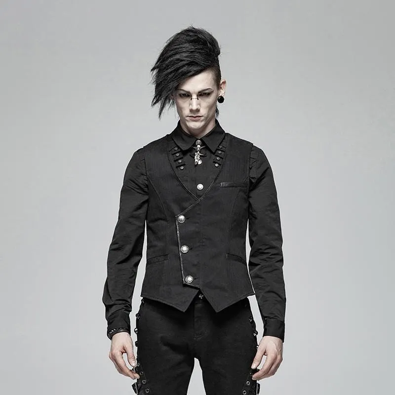 Herren-Gothic-Nadelstreifen-Weste