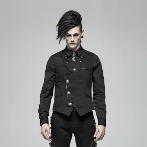 Herren-Gothic-Nadelstreifen-Weste