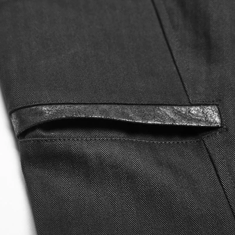 Herren-Gothic-Nadelstreifen-Weste