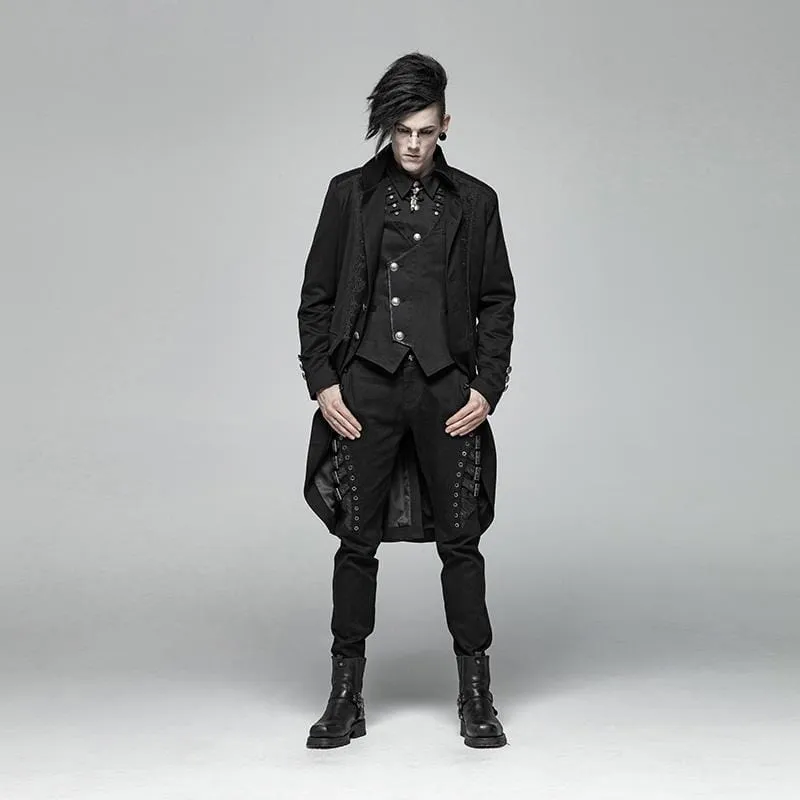 Herren-Gothic-Nadelstreifen-Weste
