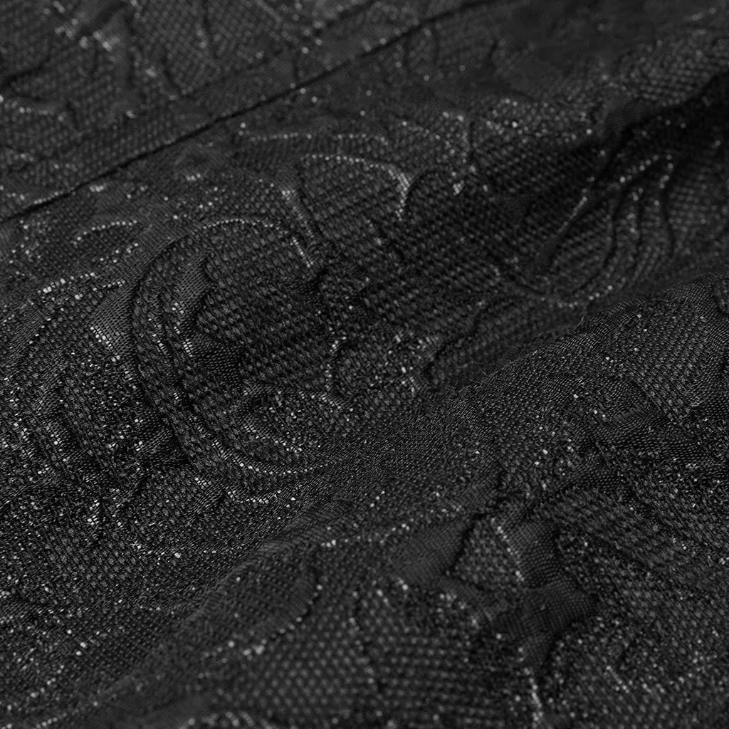 Herren Gothic Jacquard Westen mit vorderer Knopfleiste
