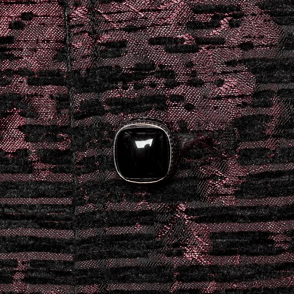 Männer Gothic Totenkopf Schnallen-Weste Rot