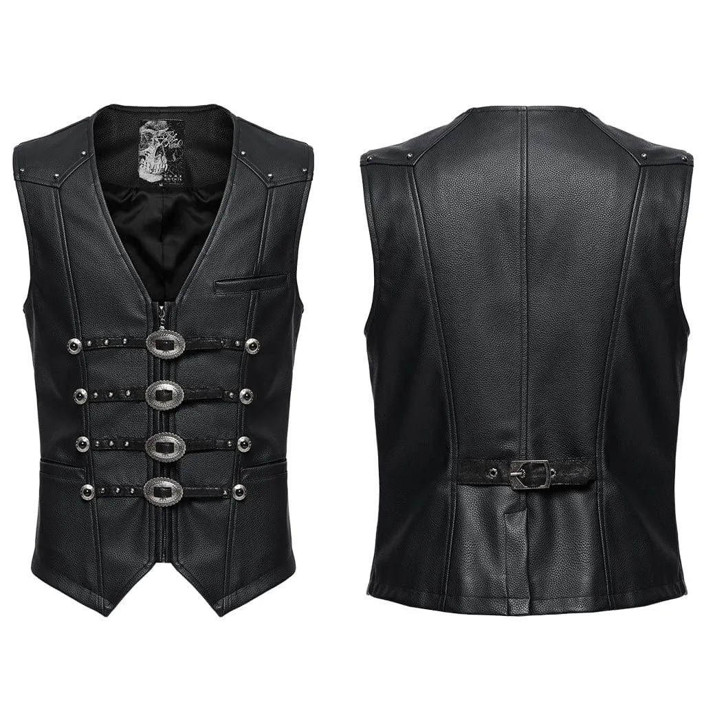 Herren-Gothic-Stecker-Gürtel-Weste