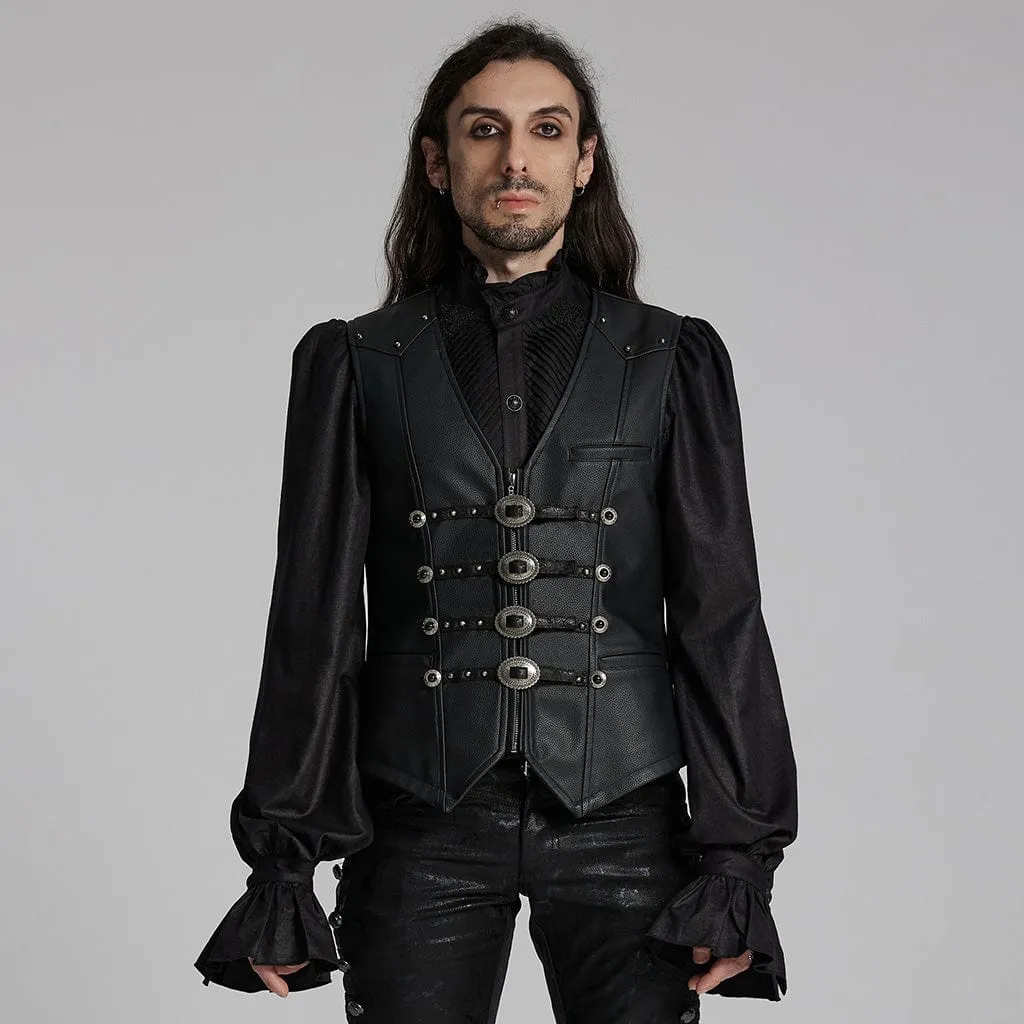 Herren-Gothic-Stecker-Gürtel-Weste