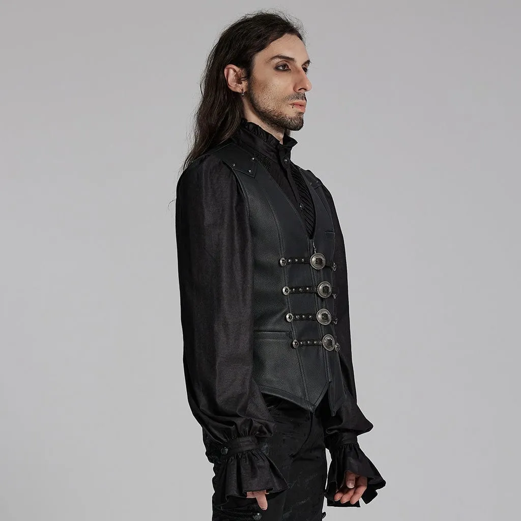 Herren-Gothic-Stecker-Gürtel-Weste