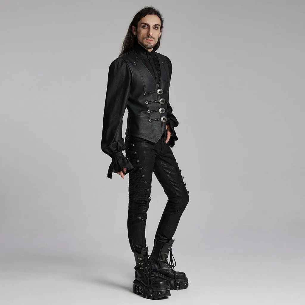 Herren-Gothic-Stecker-Gürtel-Weste