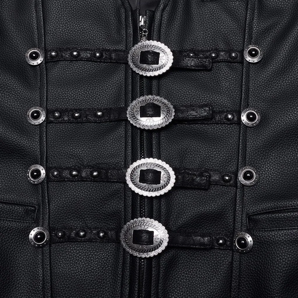 Herren-Gothic-Stecker-Gürtel-Weste