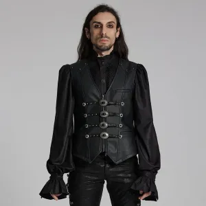 Herren-Gothic-Stecker-Gürtel-Weste