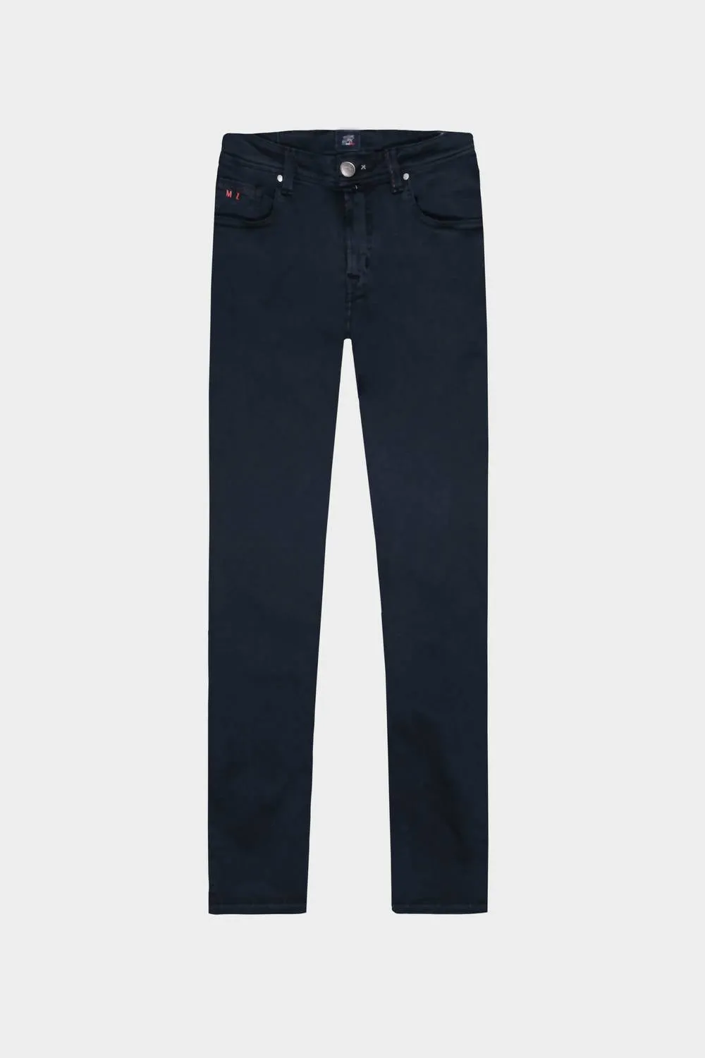 Herren Leonardo Zip Slim Hose in Dunkelblau