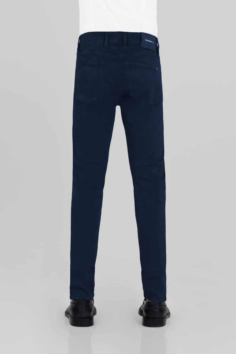 Herren Leonardo Zip Slim Hose in Dunkelblau