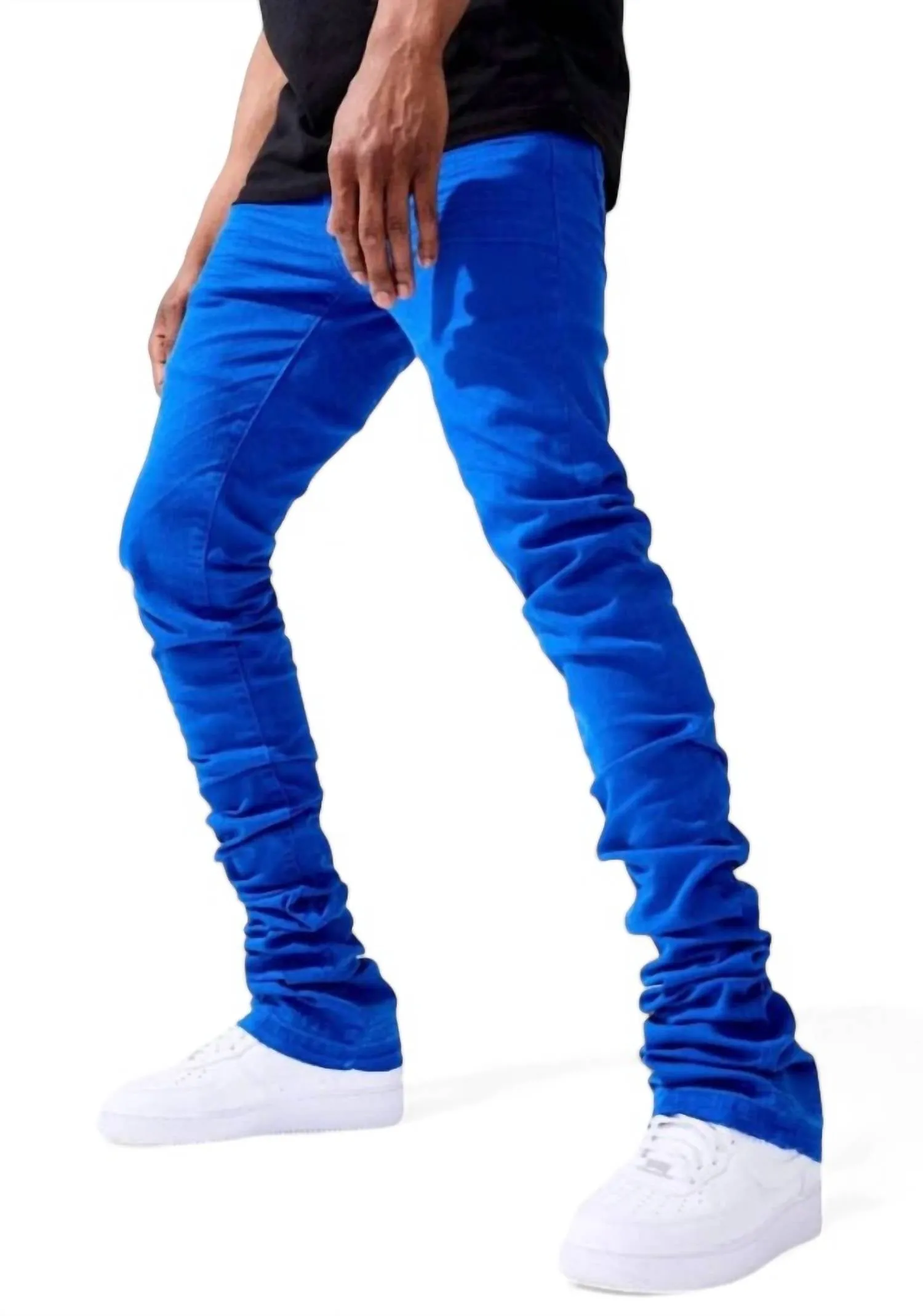 Herren Martin Stacked Kingsbridge Denim Jeans in Royal