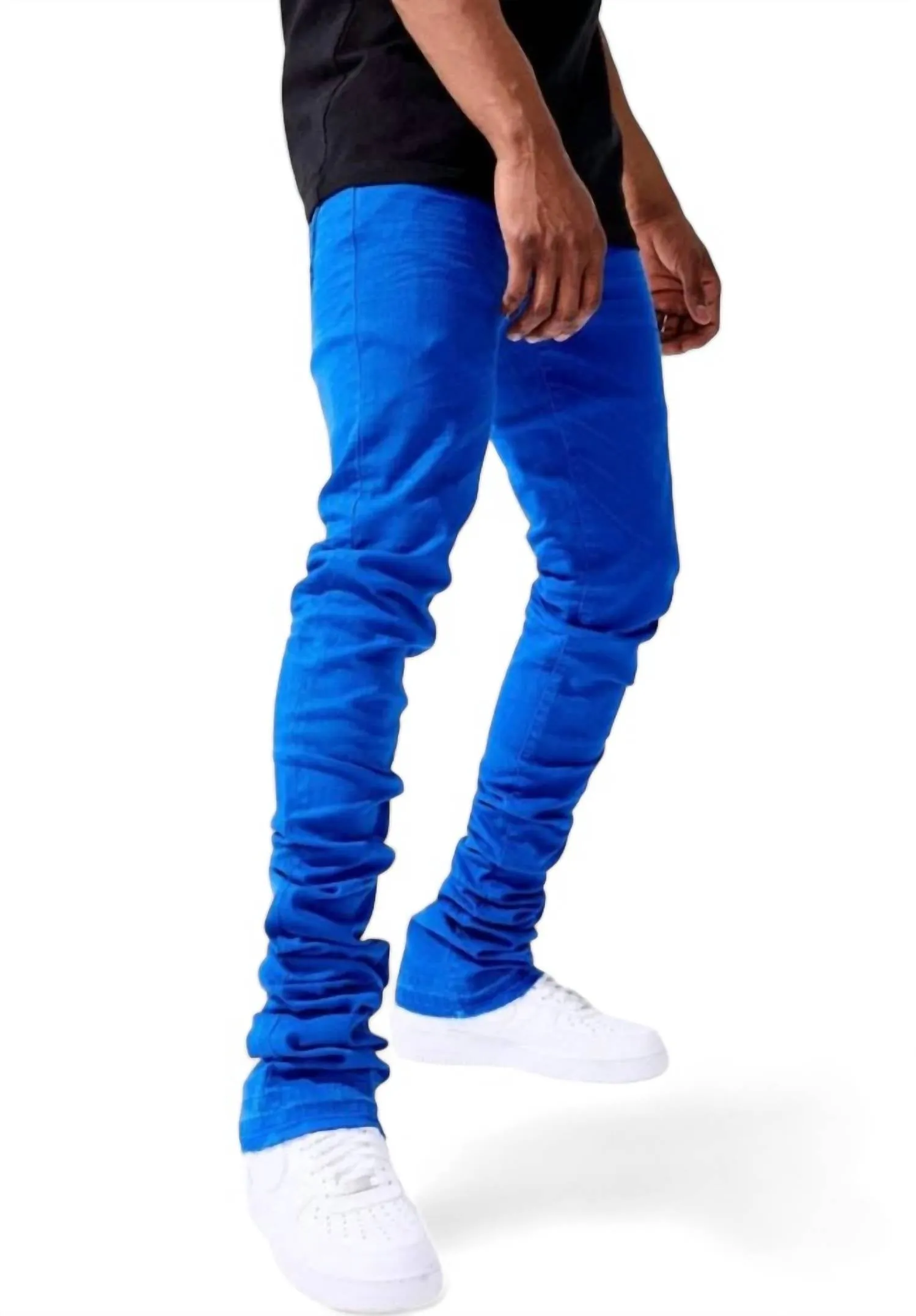 Herren Martin Stacked Kingsbridge Denim Jeans in Royal