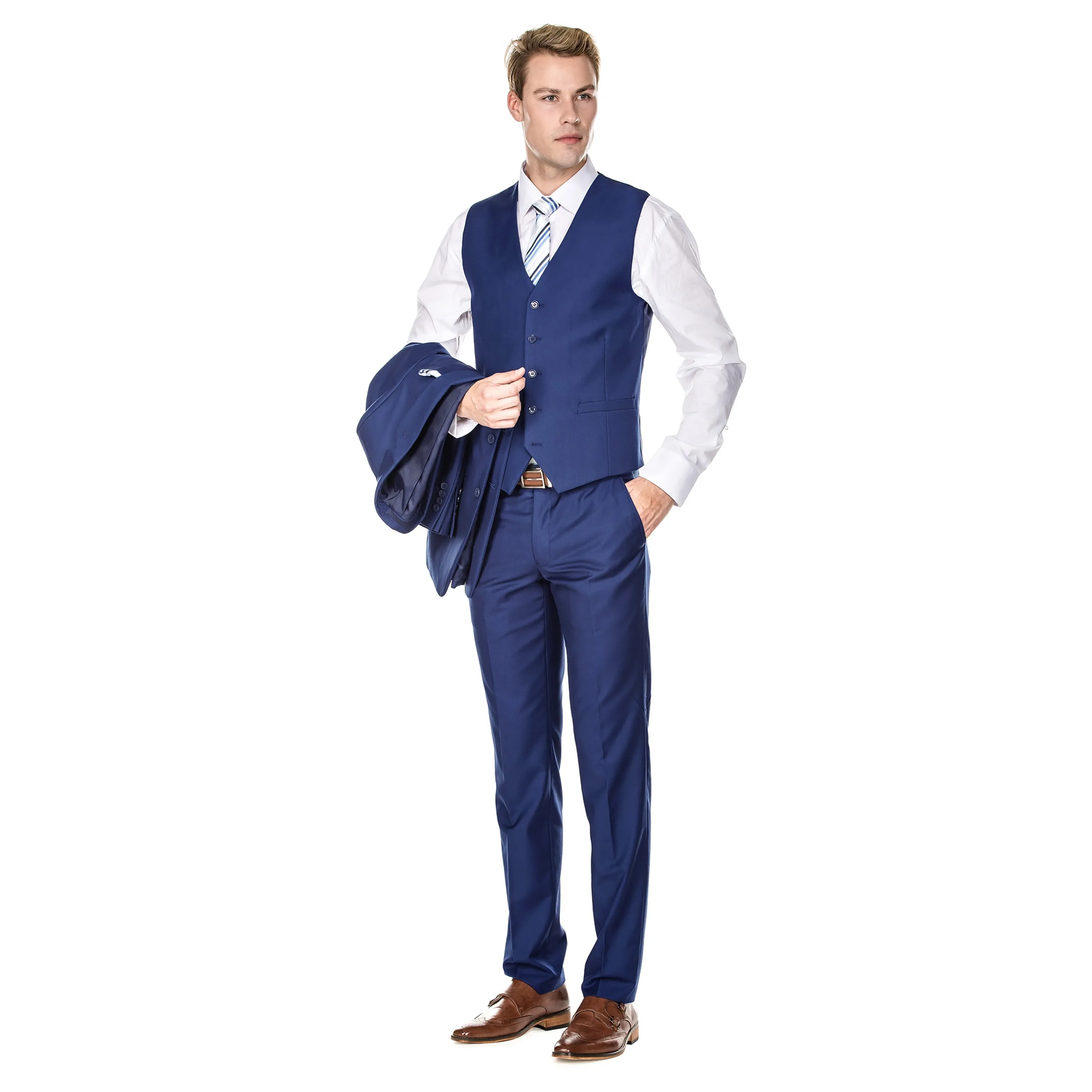 Herren Signature 3-teiliger Slim Fit Anzug