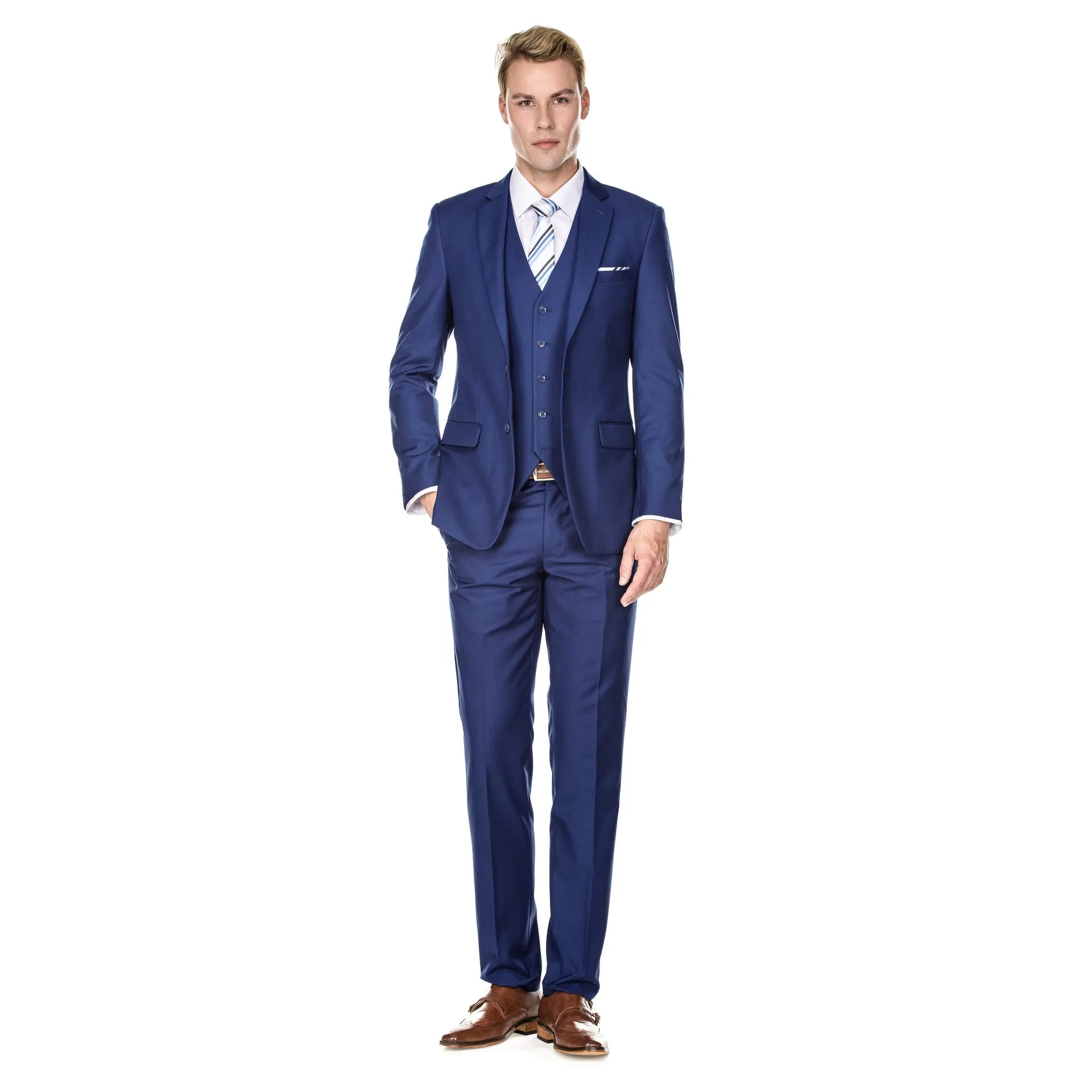 Herren Signature 3-teiliger Slim Fit Anzug