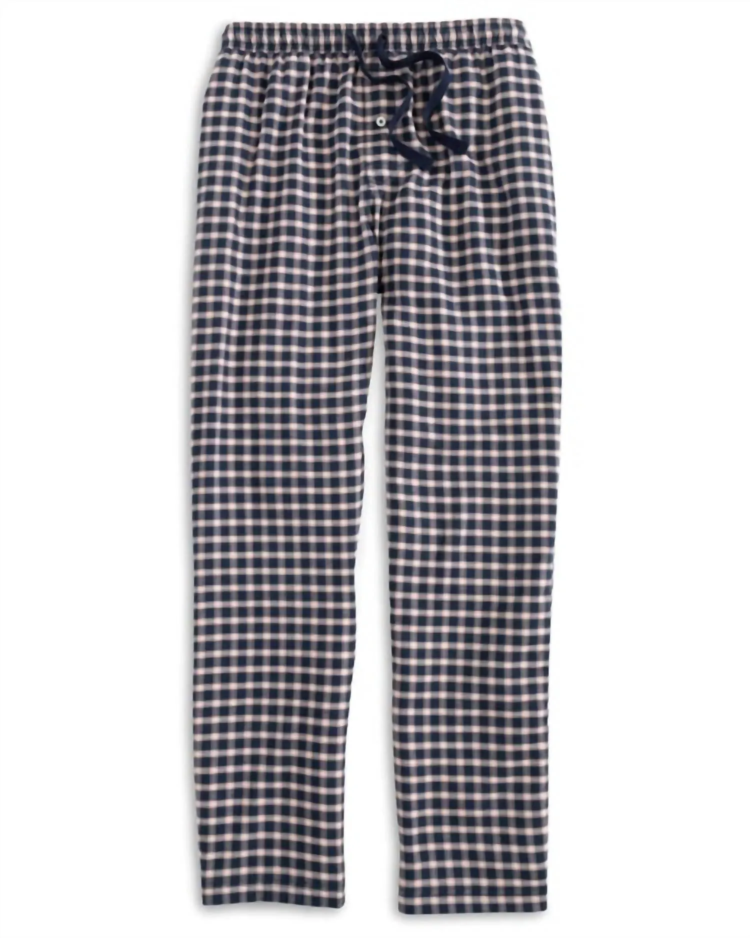 Herren-Silberblatt-Karo-Hose in Anzugsblau