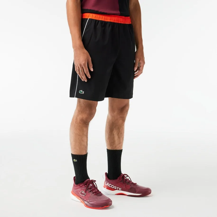 Herren Stretch Tennis Shorts Schwarz / Orange Patagonia Kleidung